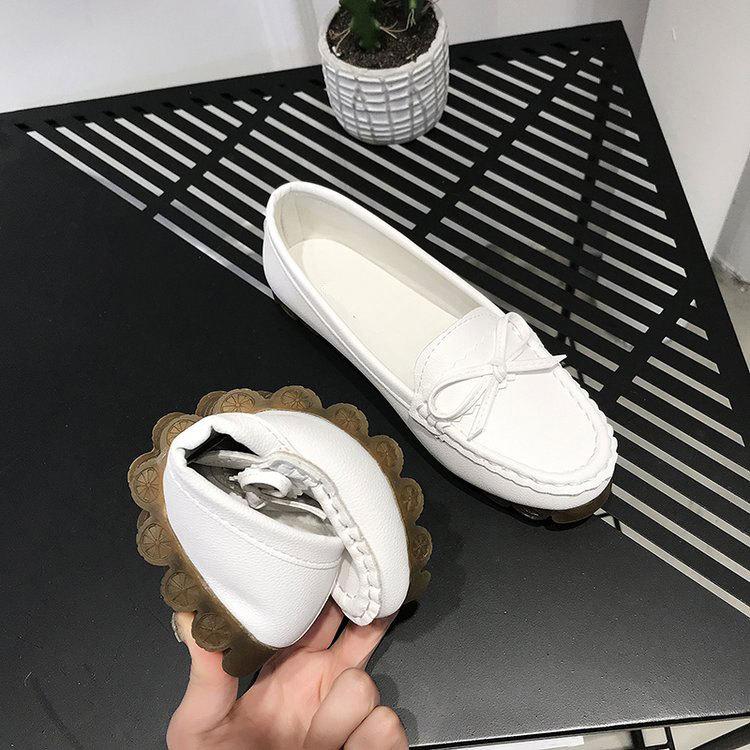 Genuine Leather Flats Casual Slip On Loafers Woman Shoes Comfortable Soft Bottom Flat Shoes Vintage Style Woman Footwearhj76