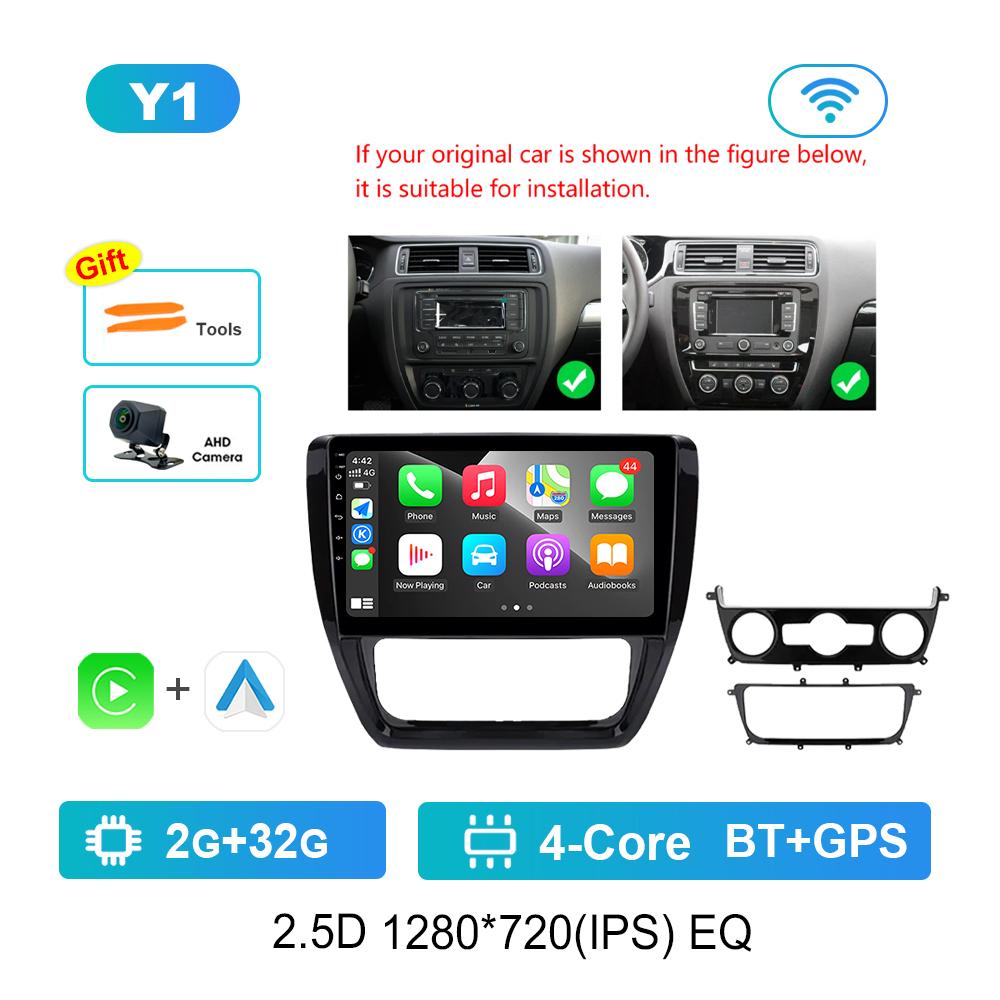 Система Android для VW Volkswagen Jetta 6 2011 - 2018 Navi GPS WiFi Автомобильный видео-мультимедийный проигрыватель DSP Stereo 4G HD Screen Bluetooth