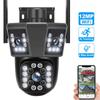 12MP 6K HD WiFi IP 8X Zoom Three Lens Security Protection PTZ Camera Auto Tracking Wifi Surveillance Cameras 4K CCTV Cam
