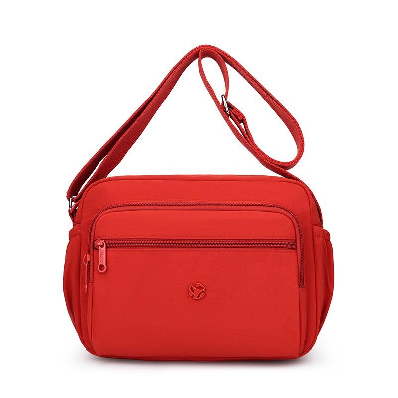 High Value Nylon Women's Bag Autumn New Solid Color Shoulder Messenger Bag Casual Mother Bag Multi-compartment Mobile Phone