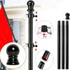 Truck Flag Pole Kit Heavy Duty Outdoor Flagpole Stainless Steel Flag Pole