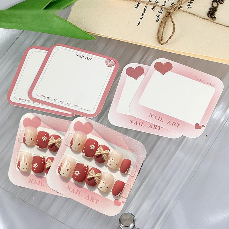 20/50 листов 6,5X6,3 см Картон для упаковки ногтей Ручная работа Дизайн накладных ногтей Свотч-карты для показа Маникюр Искусство Дисплей Реквизит для нейлфи