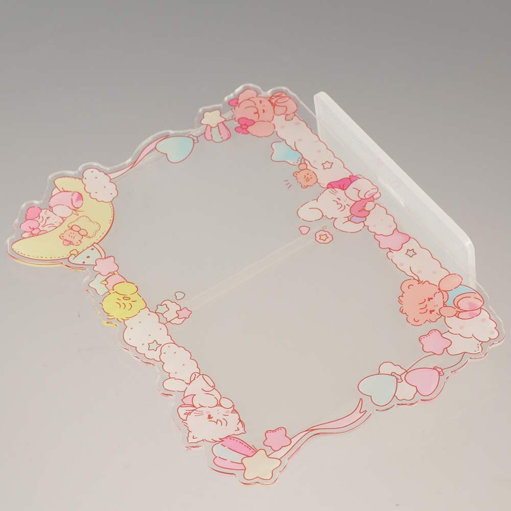 Dustproof Idol Card Display Stand Transparent Photo Frames Cute Photo Card Holder Gifts