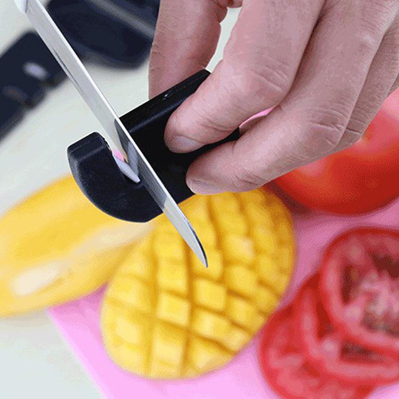 5pcs Durable Mini Knife Sharpener Multi-Functional Carbide Knife Whetstone Simple Pocket Ceramic Sharpener Outdoor Tools 117