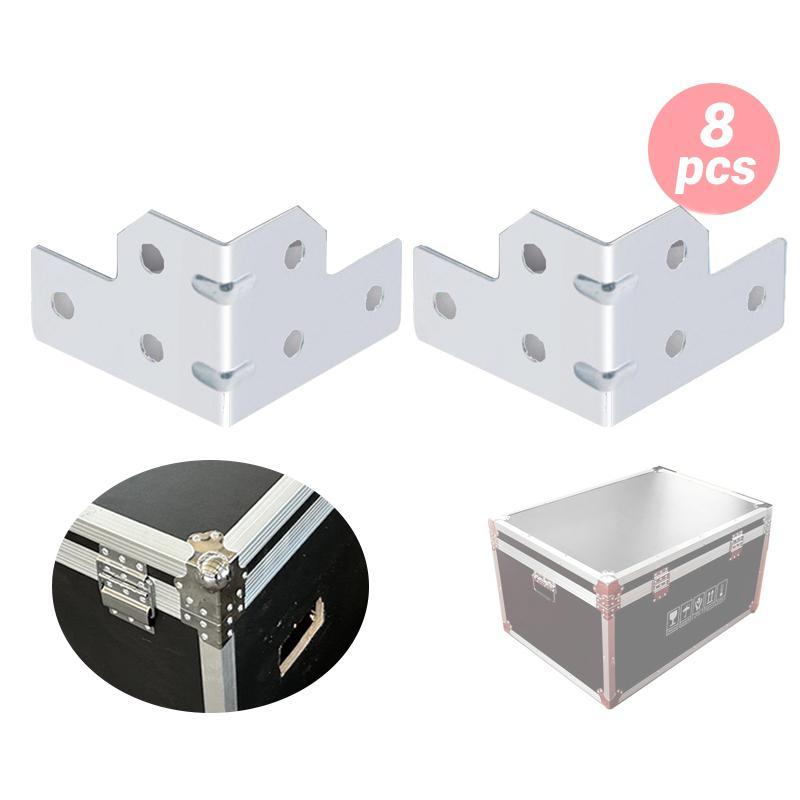 4/8Pcs Angle Code Flight Case L Brace Tour Case Side Corner Protector 6 Hole Right Angle Code Angle Fixed Brackets Easy to Use