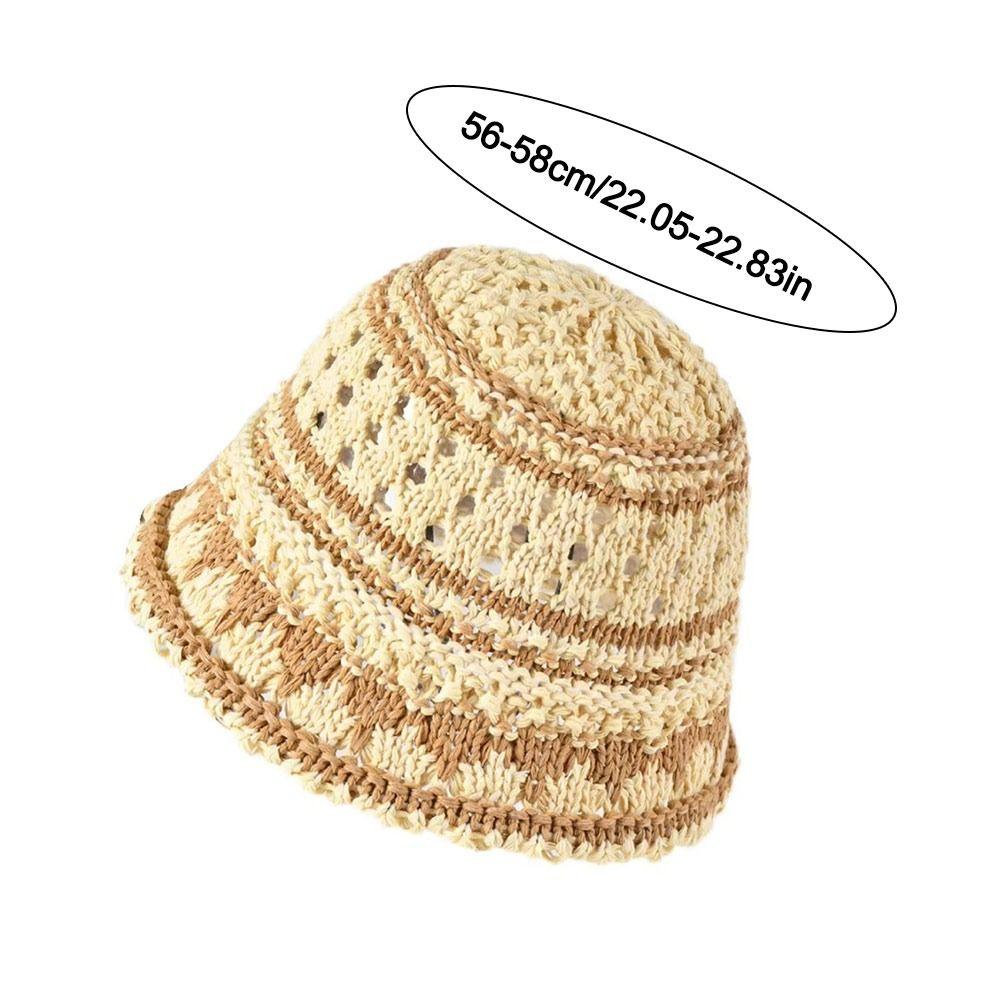 Солнцезащитная шляпа с вырезами, дышащая панама, дорожная кепка, модная шляпа-ведро, лето