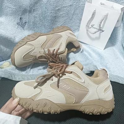 Женская обувь 2024 года, брендовые женские туфли на шнуровке из вулканизированной стали, модные, сочетающиеся по цвету, высококачественные, с круглым носком, удобные, повседневные туфли