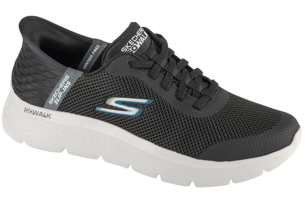 Skechers Slip-Ins: Go Walk Flex - Hands Up, Mens Black Sneakers