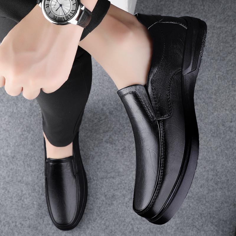 Модные высококачественные мужские туфли без застежек, мужские мокасины из натуральной кожи, универсальная мужская повседневная обувь, удобные мужские туфли для свадебного платья