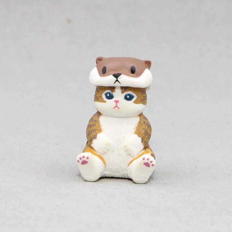 Последний набор из 5 шт. Фигурки кошек Mofusand в костюмах морских обитателей, милые фигурки действий, Осьминог, Пингвин, Настольные украшения, Подарок для детей