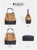 Chic Retro Suede Diamond Pattern Leather Tote Bag for Women