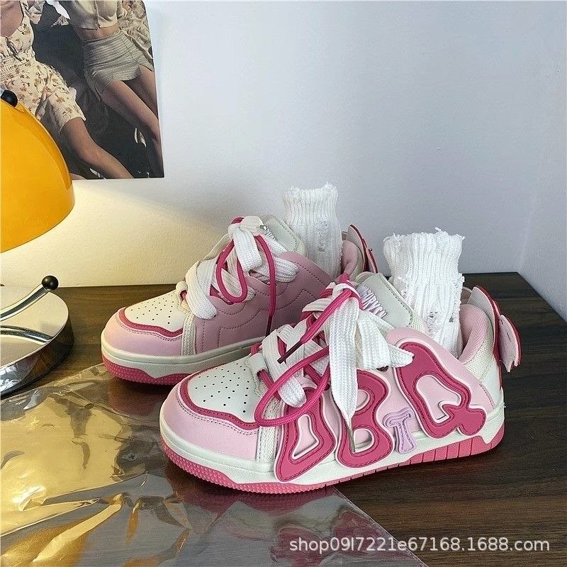 Guochao кеды женские в гонконгском стиле с надписью, студенческие белые кеды женские, популярные универсальные повседневные белые кеды