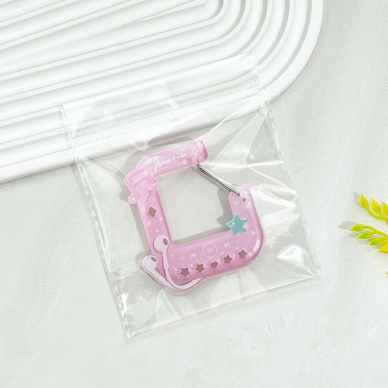 Cute Acrylic Charm Carabiner Climbing Buckle High Aesthetic Value Bag Pendant Creative Gift Keychain Backpack Handbook Decor