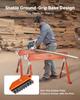 Saw Horses, 2 Pack Folding Work Horses, 816.5 kg Load Capacity Sawhorse with Heavy Duty Legs, Adjustable Height Saw Horse with Non-Slip Foot Pads, for