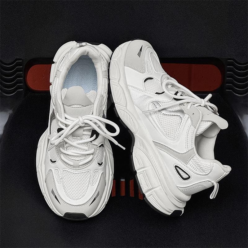 Новая мужская повседневная спортивная обувь сетка платформа мужская обувь модная универсальная обувь для папы мужская