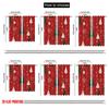 2pcs,2D plane printing Curtains Roller Blinds Christmas Trees Snowflakes Ornaments Holiday (3) 100% Polyester (without rod)