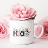 Teaching Is A Work of Heart Printed Enamel Mug Friends Original Mugs Coffee Cups To Sublimate Stainless Cup Drinkware Cupshe Bar