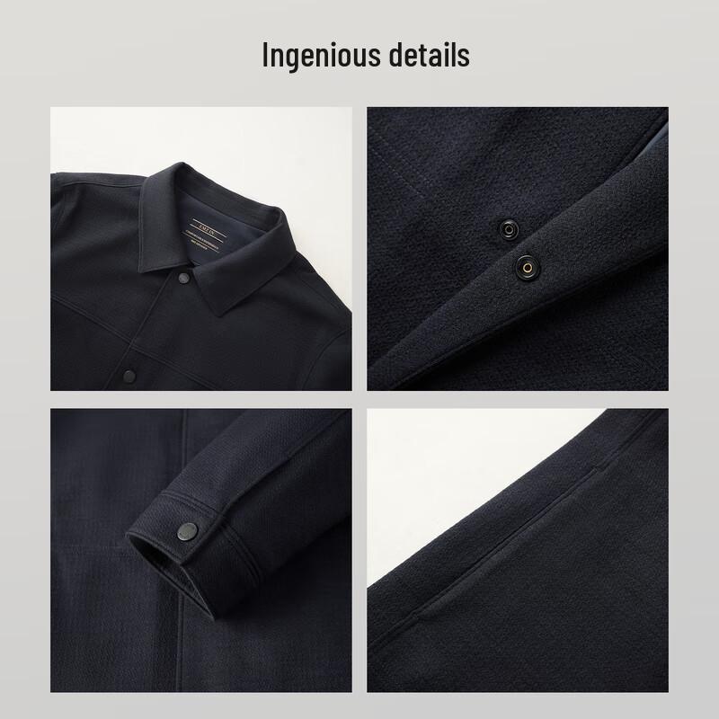 EMZ Erdos Men's Wool Blend Business Casual Jacket