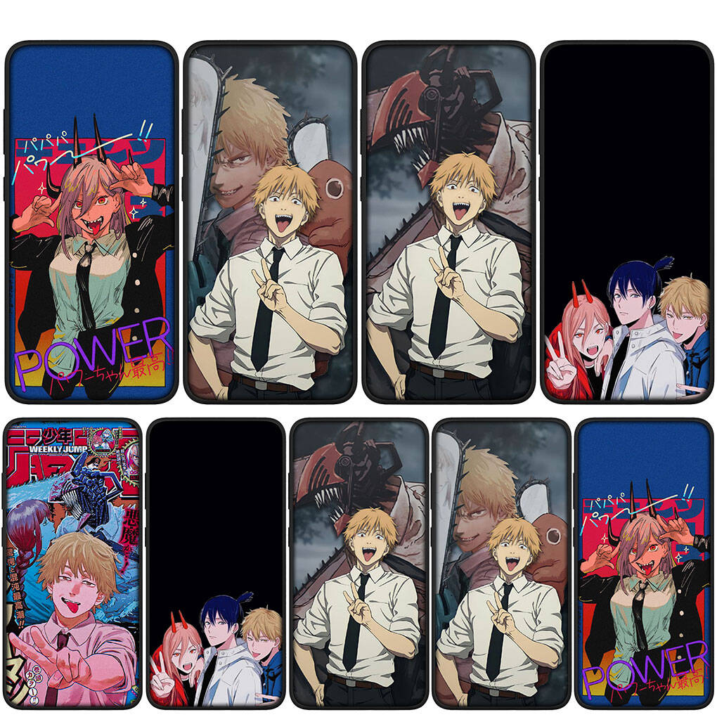 Чехол для iPhone 17 16 15 Xiaomi Poco Redmi Note 14 13 12 11 Pro Max 9 16e Samsung Galaxy S25 S24 S23 OPPO Huawei Denji Makima Chainsaw Man Чехол для телефона