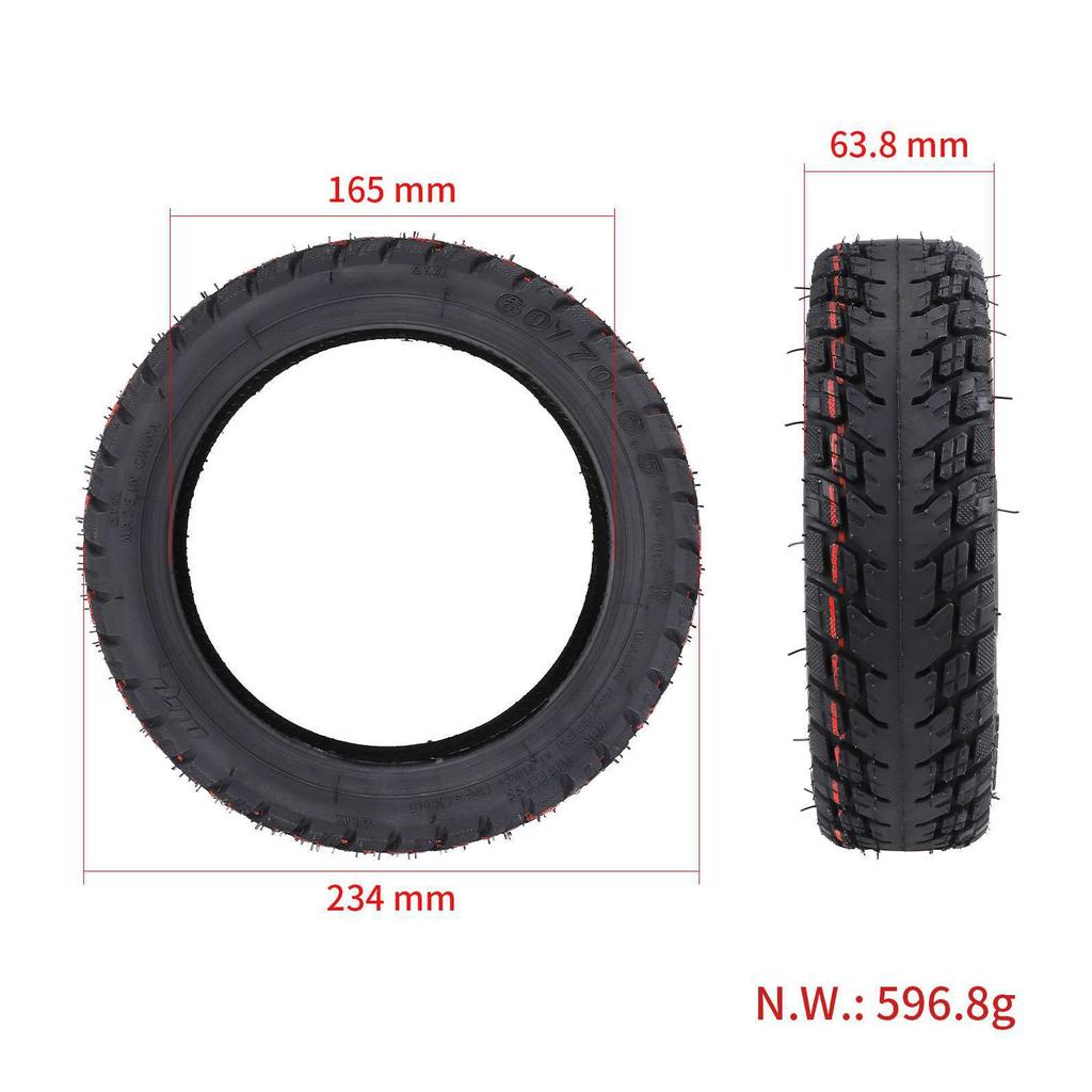 Шина 60 70 6.5 Бескамерная с резиновой камерой Совместима для электрического кик-скутера Ninebot Max G30