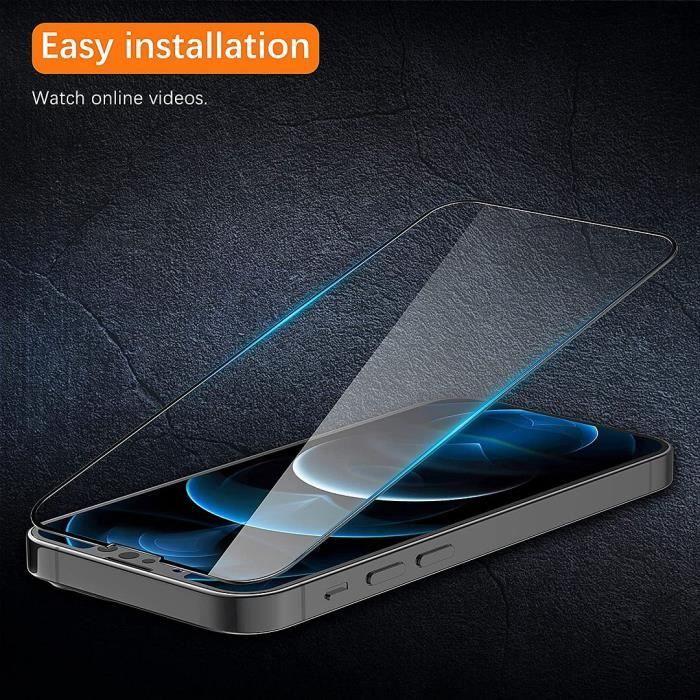 E.F.Connection 2 Verres Trempés Ecran et 2 Protections Caméra pour iPhone 13 mini (5,4")