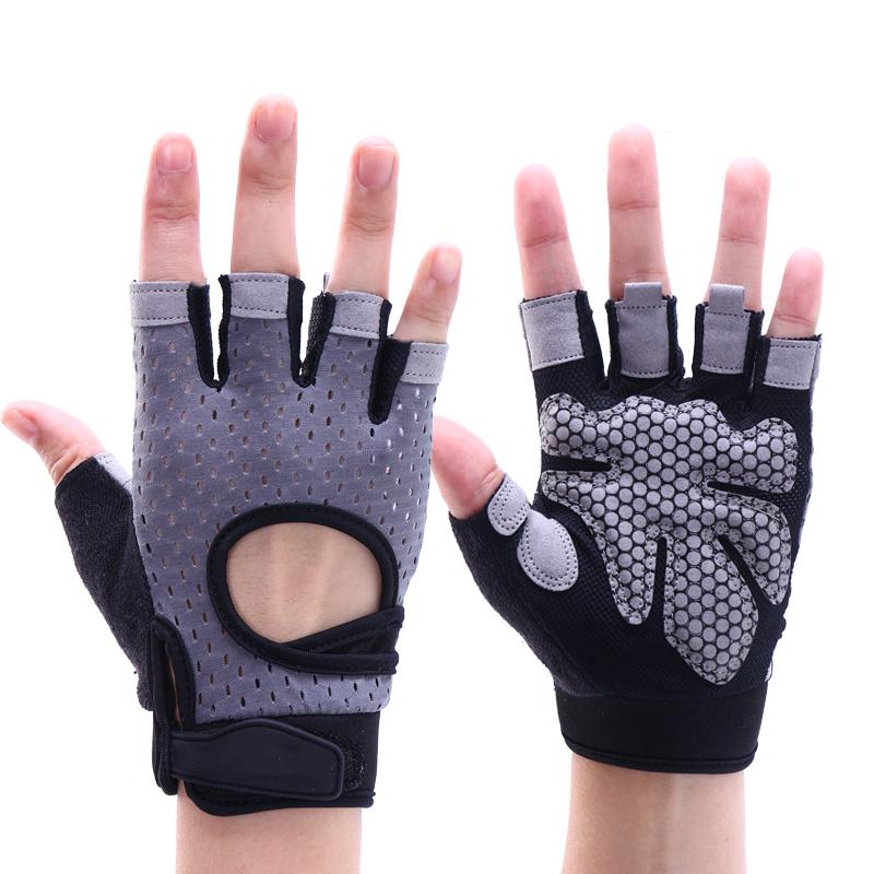 MKAS Silk Screen Printing LOGO Sport Pink Lifting Weight Exercise Workout Gloves Gym Man Women