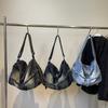 Новая осенняя джинсовая сумка-тоут женская модная большая вместительная сумка-мессенджер для поездок на работу повседневная сумка через плечо для колледжа
