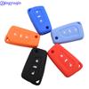 Jingyuqin Remote Car-Styling Silicone Folding Key Cover Case For Toyota Camry Highlander Corolla Prado REIZ Crown RAV4 Protect