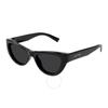 Saint Laurent Black Cat Eye Ladies Sunglasses Sl 676 001 53