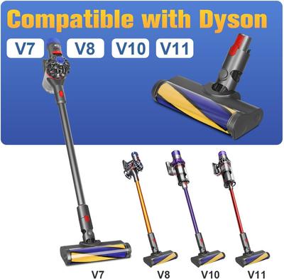Насадки для пылесоса с зеленым светом Dust Detect для беспроводных пылесосов Dyson V7 V8 V10 V11 V15, мягкая роликовая насадка для твердого пола