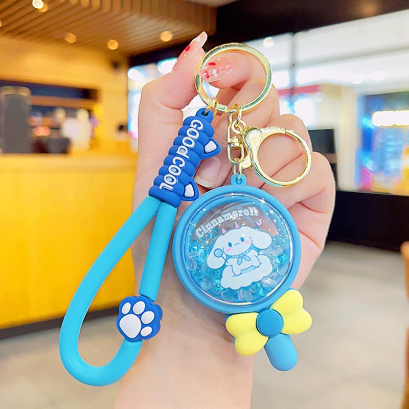Cute Cartoon Cat Scented Bead Keychain Long Lasting Fragrance Bag Charm Creative Small Gift Pendant