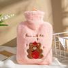 Hot Water Bottle, Water-Filled Warm Water Bag, Explosion-Proof, Large Size for Applying on the Stomach, Special for Girls during Their Period, Small