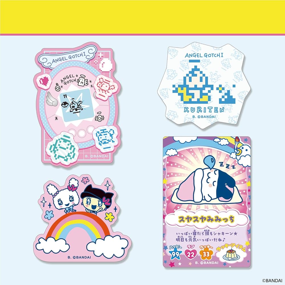 Bandai Tamagotchi Набор вырезанных наклеек 3 Коробка из 20 наклеек