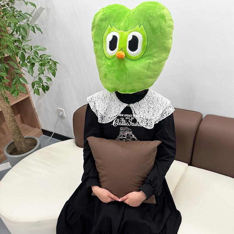 Плюшевая игрушка Дуо, сова, зеленая накладка на голову совы, рождественский подарок