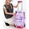 Школьная сумка-тележка Школьные сумки на колесиках Студенческий рюкзак 6 колес (34*20*47СМ)ZRY5193