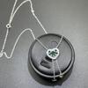 Daxin Jewelry Серебро S925 Изумруд Новое поступление 2021 года для трансграничной торговли Простой Элегантный Женский Цветной Цепочный Ожерелье