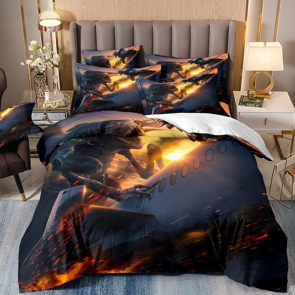 Постельное белье с рисунком «ядовитый яд» с наволочками из микрофибры, комплект постельного белья с 3D-цифровой печатью для двуспальной кровати размера «king-size»