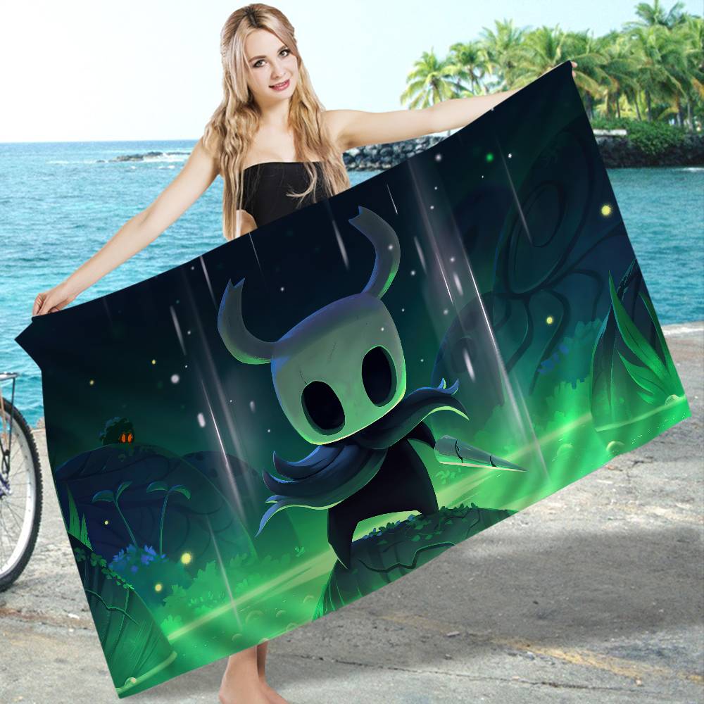Игровой H-Hollow K-Knight S-Silksong Микрофибра Печатное Пляжное Полотенце Горный Туризм Пляж Плавание Бег Впитывающее Мягкое Полотенце