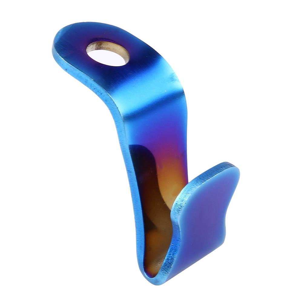 Stainless Steel Motorcycle Hook Hanger Universal 6mm Colorful Titanium