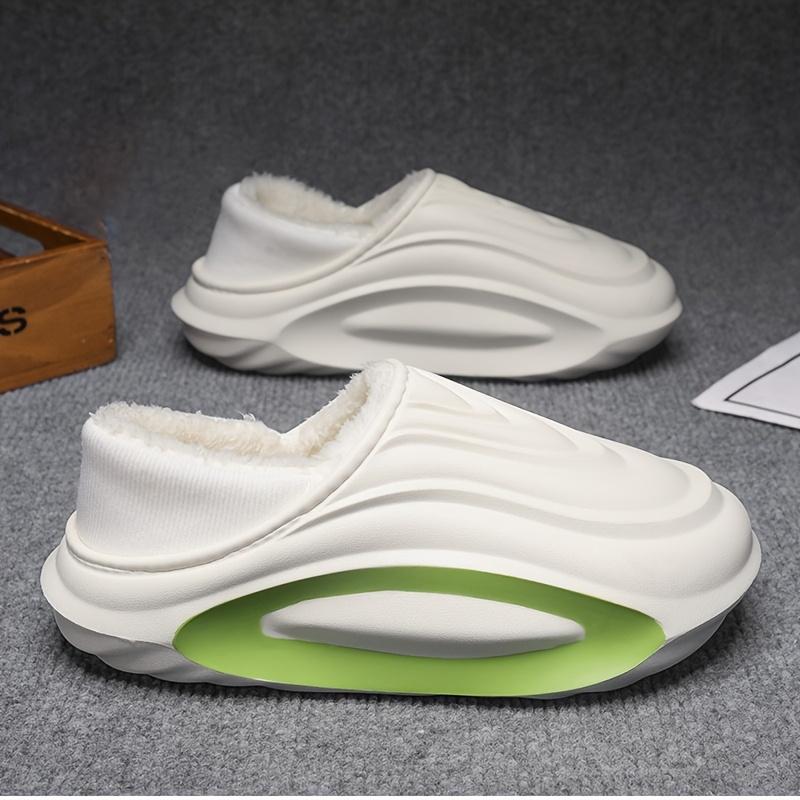 Зимние утепленные нескользящие тапочки с подкладкой, легкие ЭВА, для дома, улицы, домашней носки, с мягкой тканевой подкладкой
