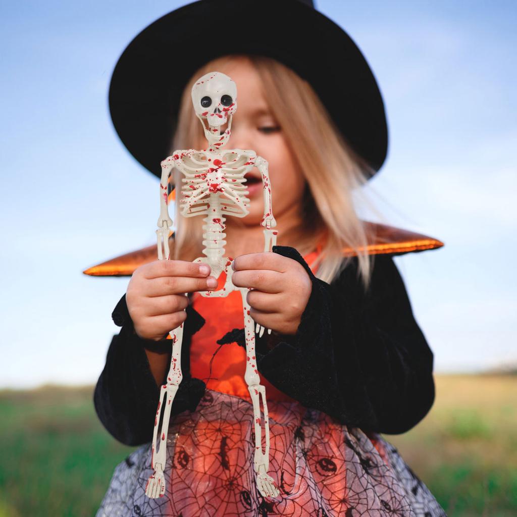 40СМ Хэллоуин Гуманоидный Скелет Скелет Скелет Подвижные Суставы Креативные Украшения