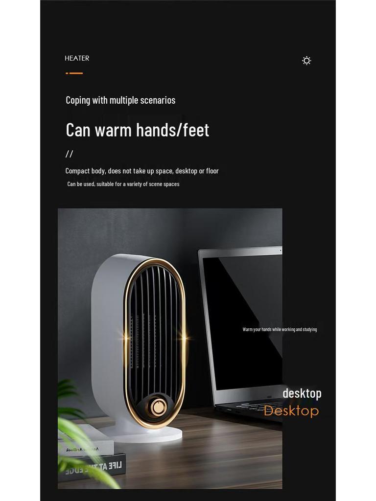 Компактный настольный обогреватель с теплым воздухом для дома и офиса