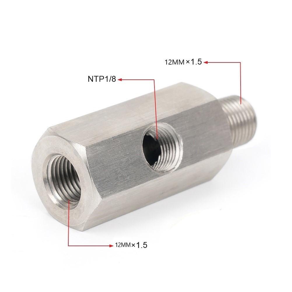 Адаптер гидравлического датчика давления из нержавеющей стали 1/8 NPT для механических двигателей Для дизельных, автомобильных топливных, масляных и водяных систем