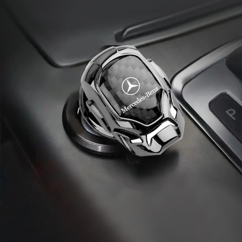 VRF2 Car One-click Start Protective Cover Interior Button Decoration Sticker For Mercedes Benz C200 C300 A160 180 B200 W108 W124 W126