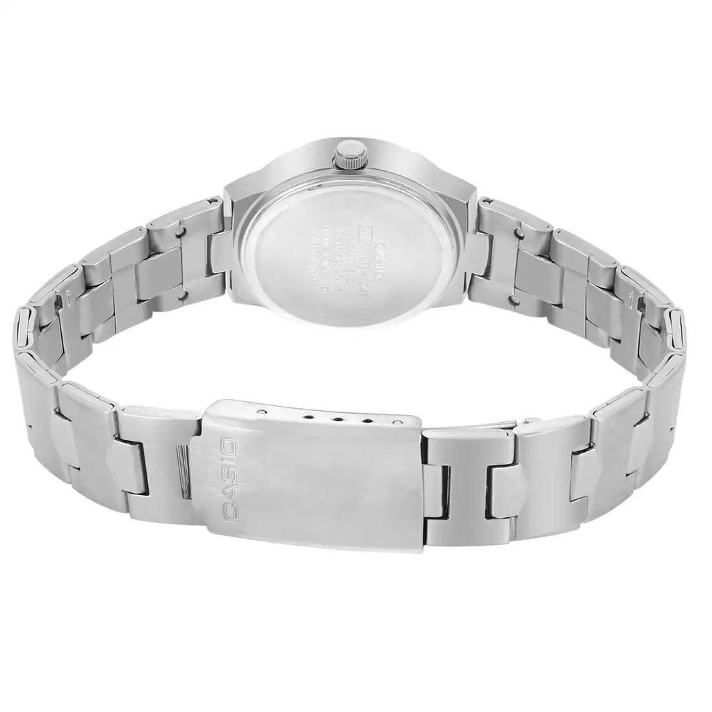 Серебристые женские аналоговые часы, Silver Analog Women's Watch, Casio