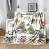1Pc Christmas Owls Celebration Blanket Soft And Comfortable Casual Warm Camping Travel Christmas Halloween Gift M92155