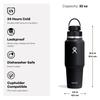 Stainless Steel Bottle Travel Bottle with Flex Chug Cap 32oz 946ml Leaf Insulated Water Bottle Japanese (Authentic Product)