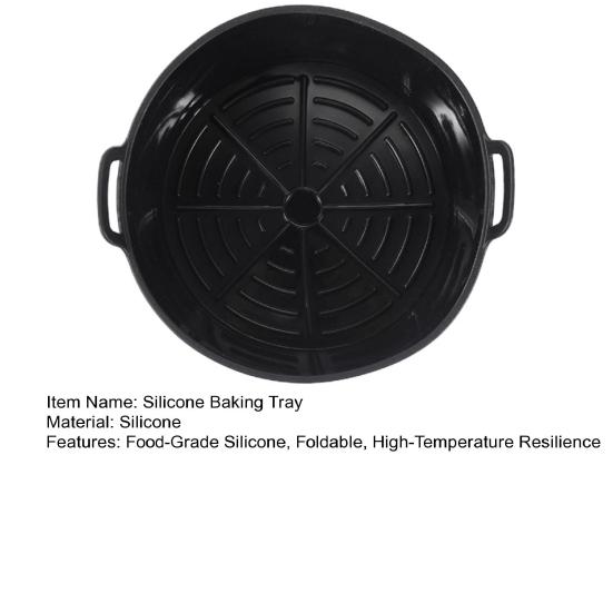 Yousheng Силиконовые вкладыши для аэрофритюрницы Складной противень для выпечки Антипригарная силиконовая корзина для жареной курицы Жаростойкая Форма для торта Печенье