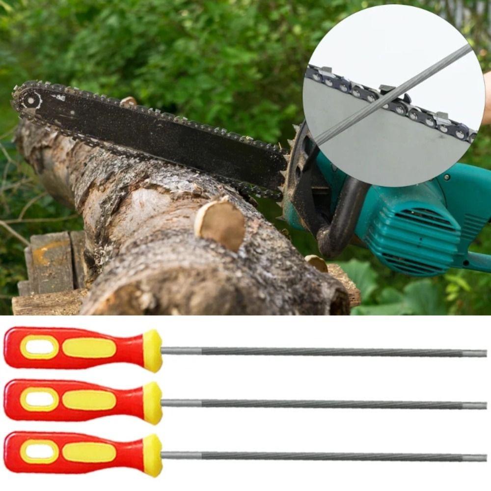 Grinding Chainsaw Round Files Polishing Saw Chain Files 4mm/4.8mm/5.5mm Sawing File Woodworking