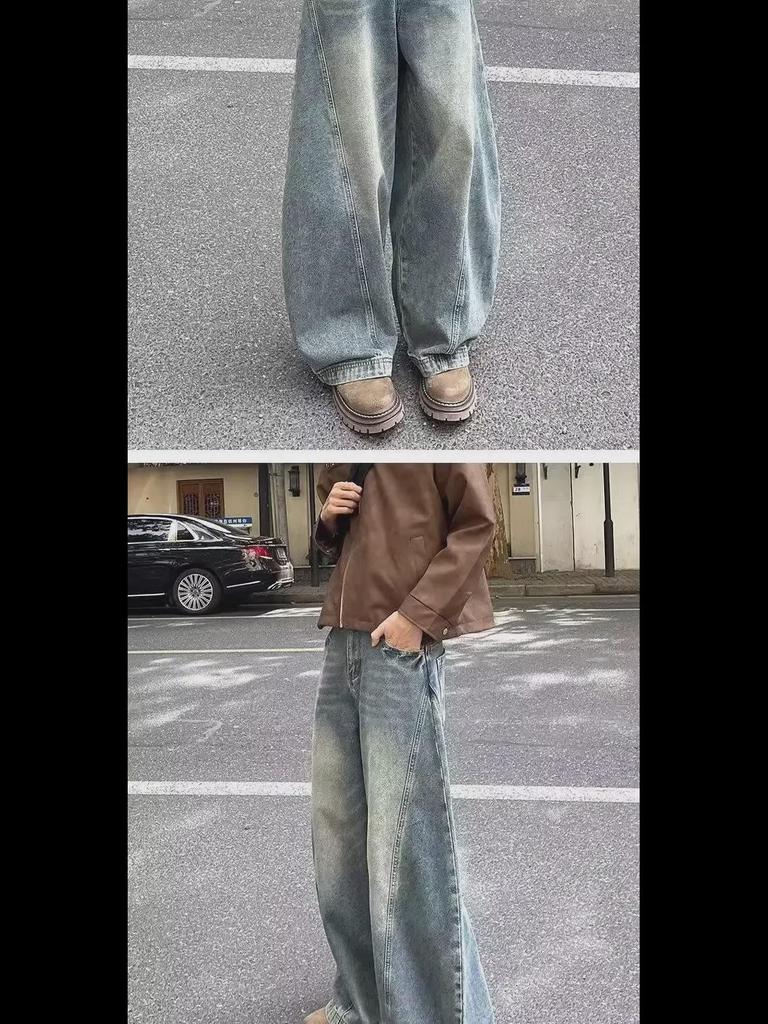 Джинсы прямого кроя для мальчиков 2024 года — модные повседневные брюки Scimitar на весну и осень